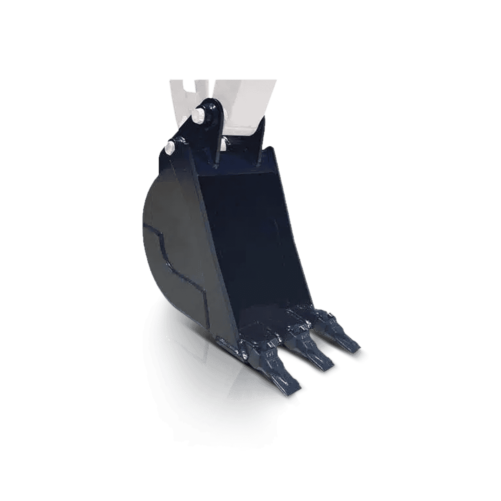 Excavator bucket for mini excavators used in construction and landscaping projects.