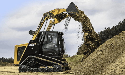 Posi track loaders available for hire from Miniquip for site preparation