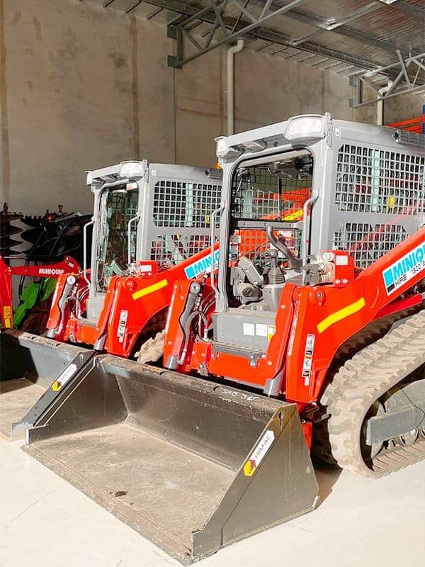 Miniquip hire mini loader skid steer loaders for construction and landscaping projects.