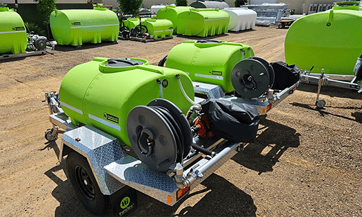 Vacuum firefighter trailers available for hire from Miniquip for emergency use