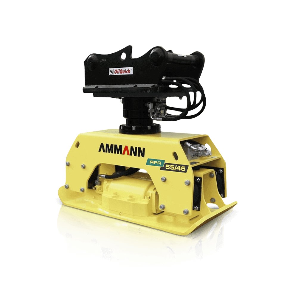 Compact mini plate compactor for construction and landscaping projects.